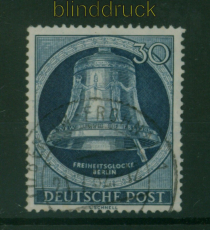 Berlin Mi #  85 gestempelt 30 Pfg. Glocke rechts  (59752)