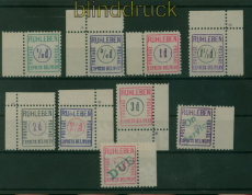 Feldpost 1. WK Engl�nder-Lager Ruhleben ungebr. Lot von 9 Marken signiert(59963)