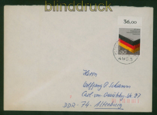 Bund Postkrieg Mi # 1265 PK in die DDR ohne Vermerke 1986 nach Altenburg (59989)