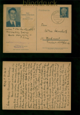 DDR GSK P 52/02 gestempelt Volkskongre� f�r den Frieden Leipzig 22.12.1952(59979