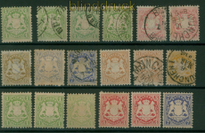 Bayern kleines ungebrauchtes und gestempeltes Lot ex Mi # 22/34 (60013)
