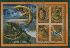 Palau Mi # 3155/58 postfrisch Einheimische Echsen Kleinbogen (59913)