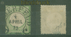 dt. Reich Mi #  17 a Hufeisenstempel Elberfeld 4.4.1873 1/3 Groschen (58701)