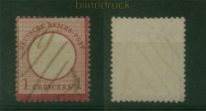 dt. Reich Mi #  19 Federzugentwertung 1 Groschen gepr�ft Dr. Zill BPP (60105)