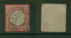 dt. Reich Mi #  19 VI Hufeisenstempel Plattenfehler Fotobefund Dr. Zill (60106)