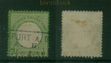 dt. Reich Mi #  23 a gestempelt 1 Kreuzer gro�er Schild gepr�ft Dr. Zill (60110)