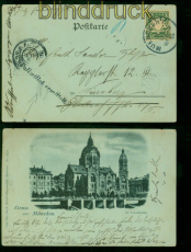Bayern M�nchen Mondschein-AK 1900 nach N�rnberg Polizeilich ermittelt (57740)