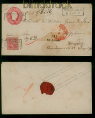 Preussen GSU U  1 mit #10 MiF Paketbegleitbrief Heligenbeil n K�nigsberg (60139)