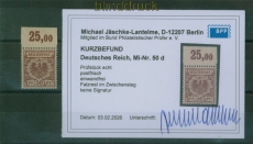 dt. Reich Mi #  50 d postfrisch Oberrand Kurzbefund J�schke-L. BPP (60142)