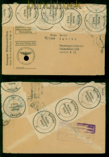 dt. Reich Dienstbrief Finanzamt Berlin 1941 besch�digt amtlich verschlosse(57760