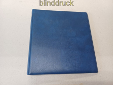 Lindner blauer Ringbinder 1104-B  leer mit 2 Blattheber und 2 Vorbl�tter (60216)
