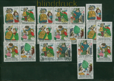 DDR Zusammendrucke Mi # 2281/86 Tagesstempel WZd 356 - SZd 148 M�rchen (60189)