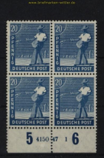 all. Besetzung Mi # 950 postfrischer 4er-Block mit HAN 4150.47 1 (29157)