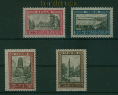 Danzig Mi # 208/11 postfrisch Ansichten (I) (60346)