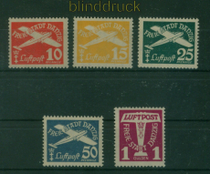 Danzig Mi # 251/55 postfrisch Flugpostmarken 1935 (60355)