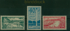 Danzig Mi # 259/61 postfrisch 125 Jahre Ostseebad Br�sen (60357)