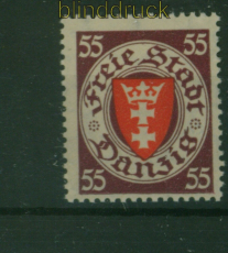 Danzig Mi # 269 postfrisch 55 Pfg. Staatswappen im Oval (VII) (60360)