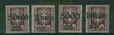 Danzig Porto Mi # P  26/29 postfrisch Aufdrucksatz (60384)