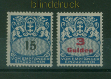 Danzig Porto Mi # P  38/39 postfrisch Zoppoter Provisorien (60387)