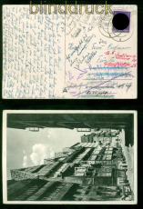 dt. Reich sw-AK Hamburg 1942 nach Dresden diverse Weiterleitungen (57762)