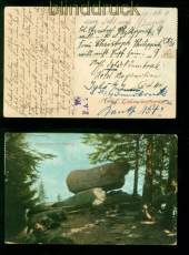 dt. Reich farb-AK Bad ????? 1903 nach Blankenburg diverse Weiterleitungen(57772)