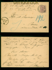 dt. Reich GSK Homburg 11.8..1891 nach Berlin diverse Weiterleitungen (57774)