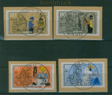 Berlin Mi # 780/83 gestempelt Lingen, Ems auf Briefst�ck Jugend 1987 (60225)