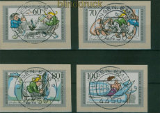 Berlin Mi # 868/71 gestempelt Lingen, Ems auf Briefst�ck Jugend 1990 (60239)