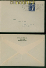 Berlin Mi # 124 EF auf Auslandsbrief Passau 4.7.1955 nach Wien (60242)