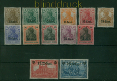 dt. Besetzung 1. WK Etappe West Mi #  1/12 postfrisch  (60287)