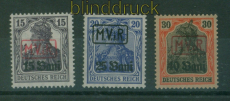 dt. Besetzung 1. WK Rum�nien Mi #  1/3 postfrisch kompletter Aufdrucksatz(60292)