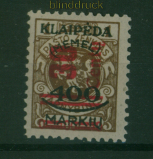Memel Mi # 232 postfrisch Aufdruckmarke (60505)