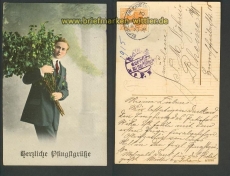 dt. Reich Bahnpost Bentheim-Emlichheim Zensur 26.??.1915 (d3800)