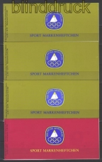 Berlin 4 Sporthilfe MH postfrisch 1979 und 3 x 1981 (21204)