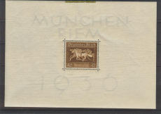 dt. Reich Mi # Block  4 postfrisch Braune Band  (21535)