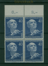Berlin Mi # 128 postfrischer 4er-Block 1. Todestag W. Furtw�ngler Oberrand(60522