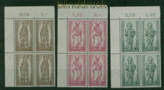 Berlin Mi # 132/34 postfrische 4er-Bl�cke Eckrand oben links Bistum Berlin(60525