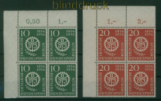 Berlin Mi # 138/39 postfrische 4er-Bl�cke Eckrand oben links 100 Jahre VDI(60528