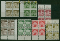 Berlin Mi # 270/85 (4) postfrische 4er-Bl�cke Gro�e Bauwerke (60534)