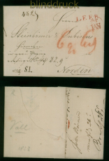 Vorphila-Brief Hannover Leer 24.1.1823 nach Norden Feuser # 1963-5 (60550)