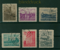 dt. Besetzung 2. WK Estland Mi # 4/9 gestempelt (60563)