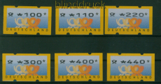 Bund ATM 1999 Mi # 3 Type 2 Versandstellensatz 1 postfrisch (60566)