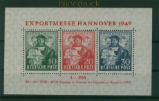 Bi-Zone Mi # Block 1 a postfrisch Hannover Messeblock (60572)