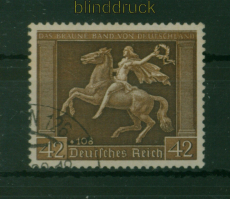 dt. Reich Mi # 671 y gestempelt Braune Band 1938 (60601)