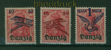 Danzig Mi #  50/52 postfrisch Flugpostmarken (I) (60318)