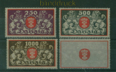 Danzig Mi # 119/22 postfrisch gro�es Staatswappen (60330)
