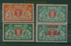 Danzig Mi # 147/50 postfrisch gro�es Staatswappen langes Querformat (60336)