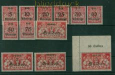 Danzig Mi # 191/92 postfrisch Aufdruckausgabe teilweise gepr�ft Kniep BPP(60341)