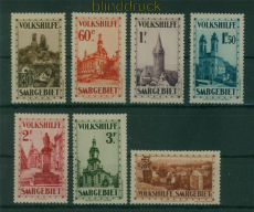 Saargebiet Mi # 161/67 postfrisch Volkshilfe 1932 Burgen und Kirchen (60474)