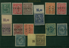 Oberschlesien Dienst Mi #  8/20 postfrisch Aufdrucksatz (60490)